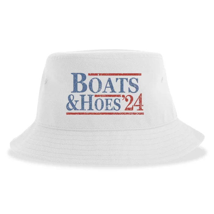 Boats And Hoes 2024 Election Funny Sustainable Bucket Hat