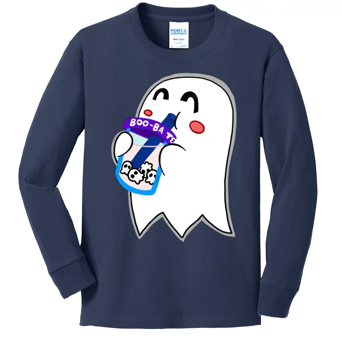 Booba A Haunted Treat Kids Long Sleeve Shirt