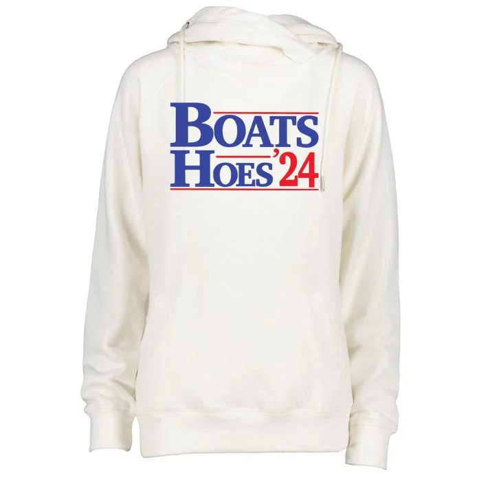 Boats And Hoes 2024 Election Day Womens Funnel Neck Pullover Hood