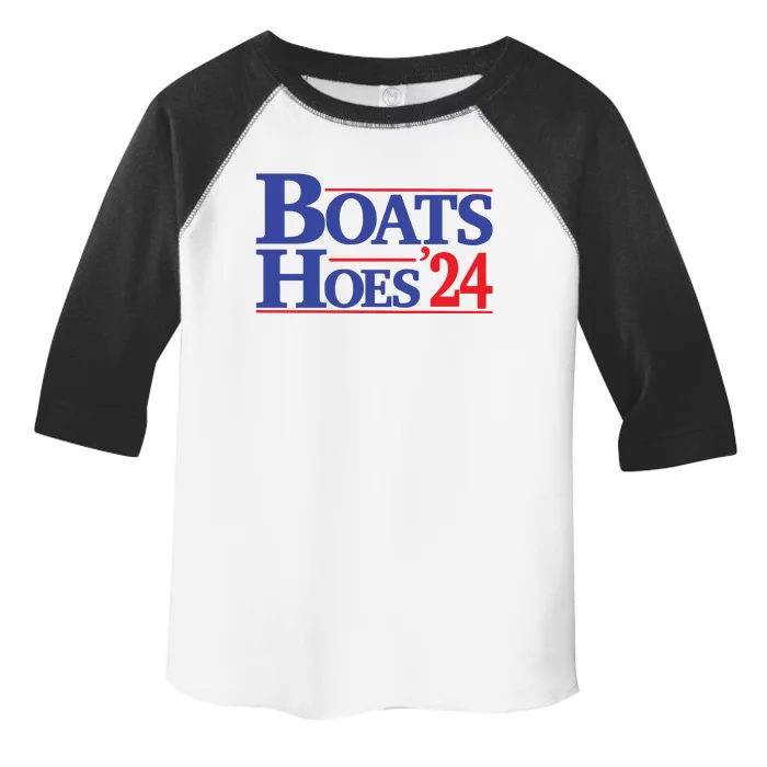 Boats And Hoes 2024 Election Day Toddler Fine Jersey T-Shirt