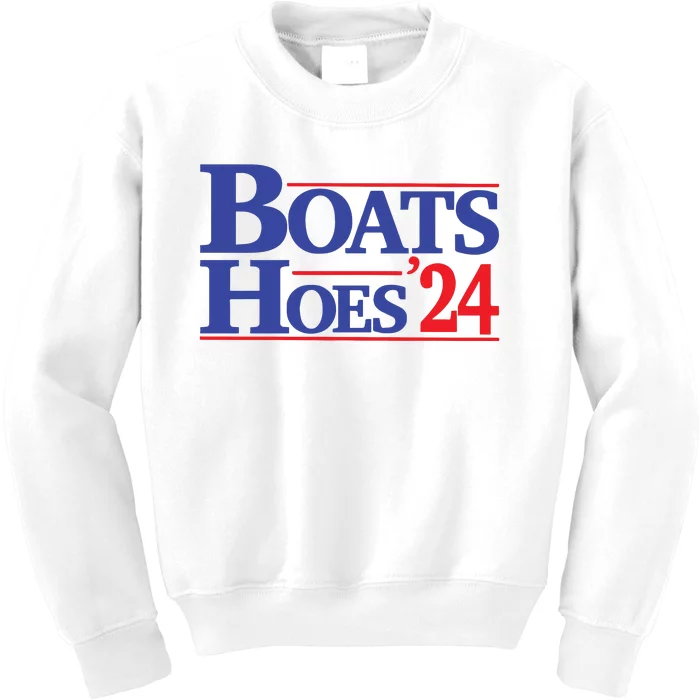 Boats And Hoes 2024 Election Day Kids Sweatshirt