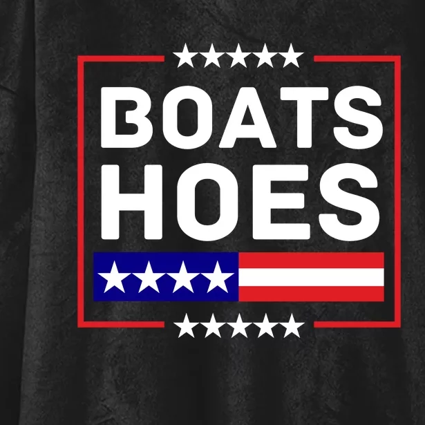 Boats And Hoes 2024 Election Funny Hooded Wearable Blanket