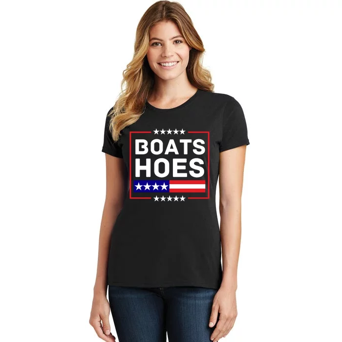 Boats And Hoes 2024 Election Funny Women's T-Shirt