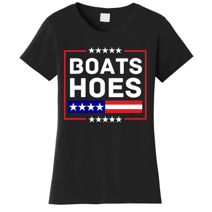 Boats And Hoes 2024 Election Funny Women's T-Shirt