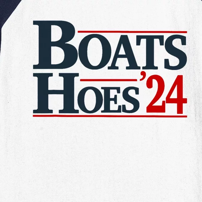 Boats And Hoes 2024 Election Funny Baseball Sleeve Shirt