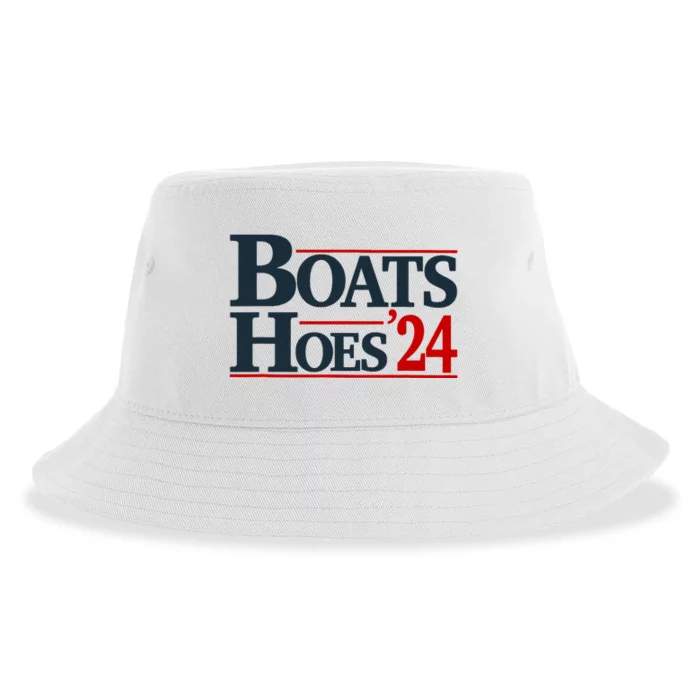 Boats And Hoes 2024 Election Funny Sustainable Bucket Hat