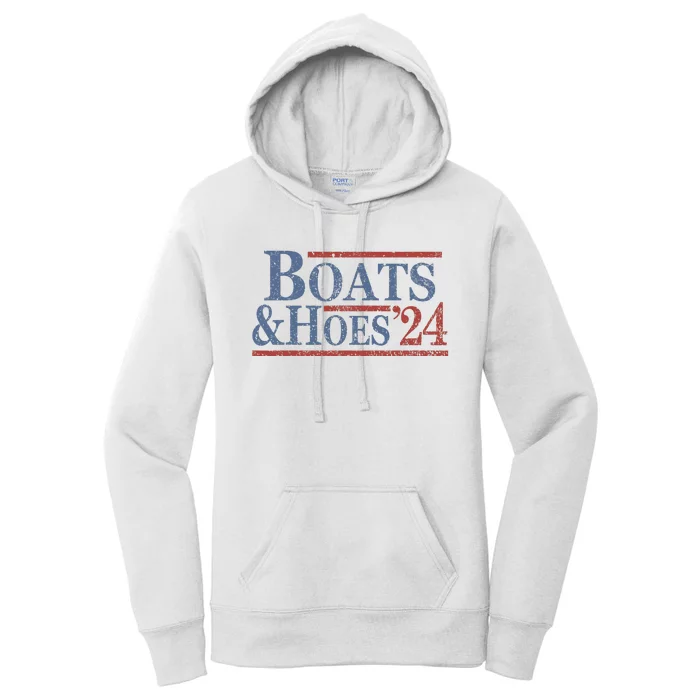 Boats And Hoes 2024 Election Women's Pullover Hoodie