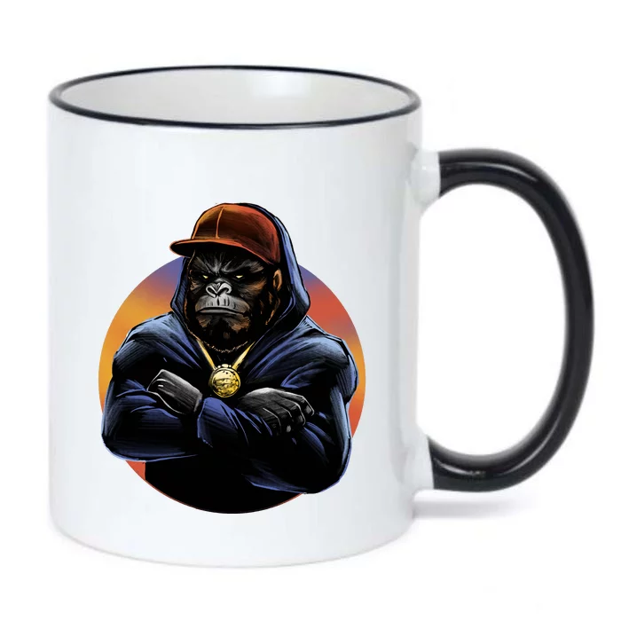 Bad Ass Hip Hop Monkey Black Color Changing Mug