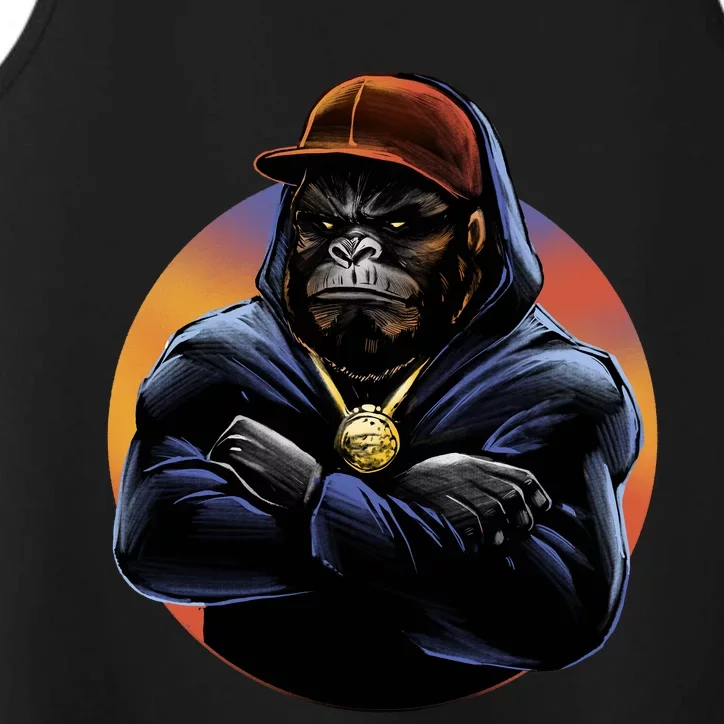 Bad Ass Hip Hop Monkey Performance Tank