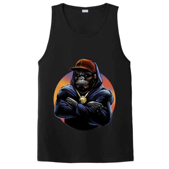 Bad Ass Hip Hop Monkey Performance Tank