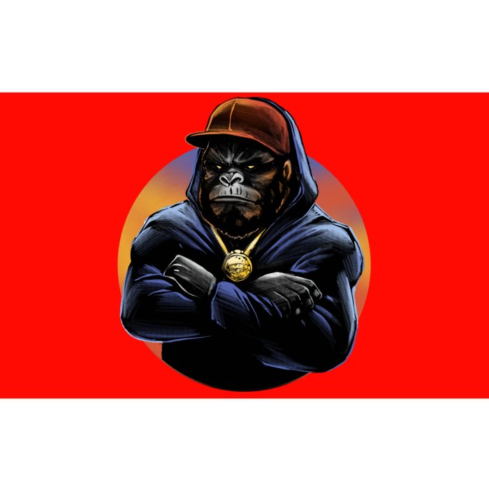 Bad Ass Hip Hop Monkey Bumper Sticker