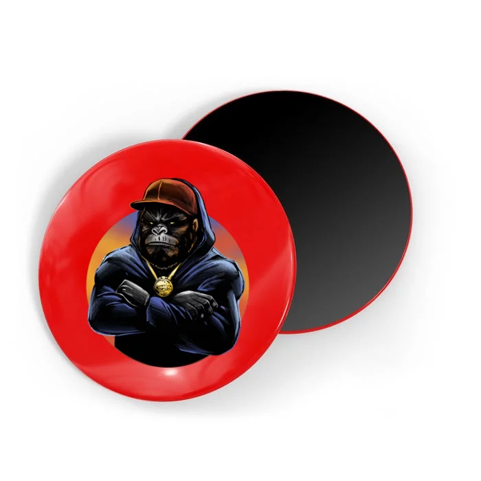 Bad Ass Hip Hop Monkey Magnet