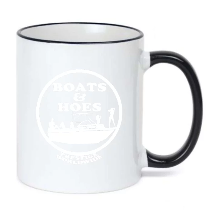 Boats And Hoes Black Color Changing Mug