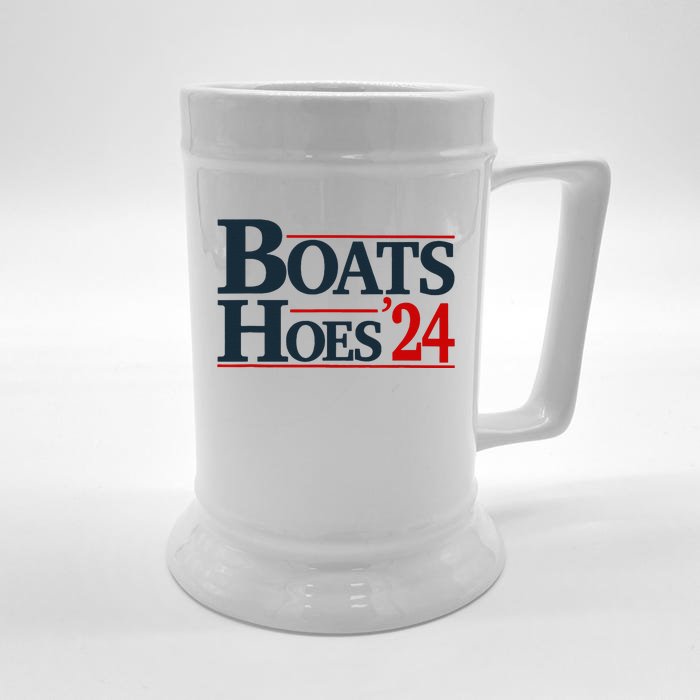 Boats And Hoes 2024 Election Funny Front & Back Beer Stein