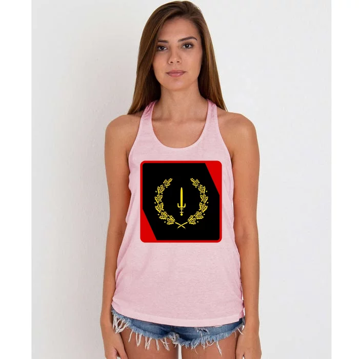 Black American Heritage Flag 1967 Gift Women's Knotted Racerback Tank