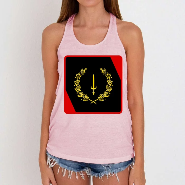 Black American Heritage Flag 1967 Gift Women's Knotted Racerback Tank