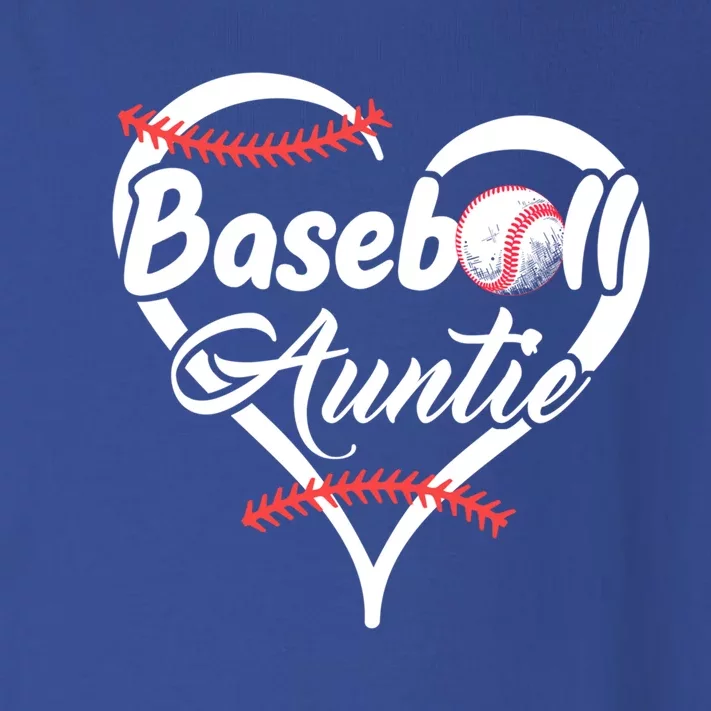 Baseball Aunt Heart Proud Baseball Auntie Gift Toddler Long Sleeve Shirt