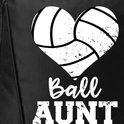 Ball Aunt Heart Funny Volleyball Aunt Gift City Backpack