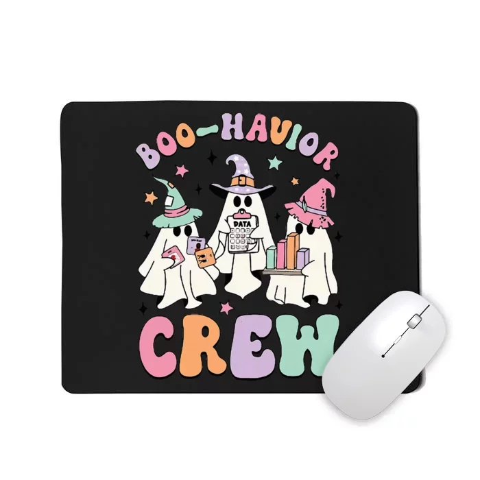 Behavior Analyst Halloween Aba Cute Ghost Boo Havior Crew Mousepad