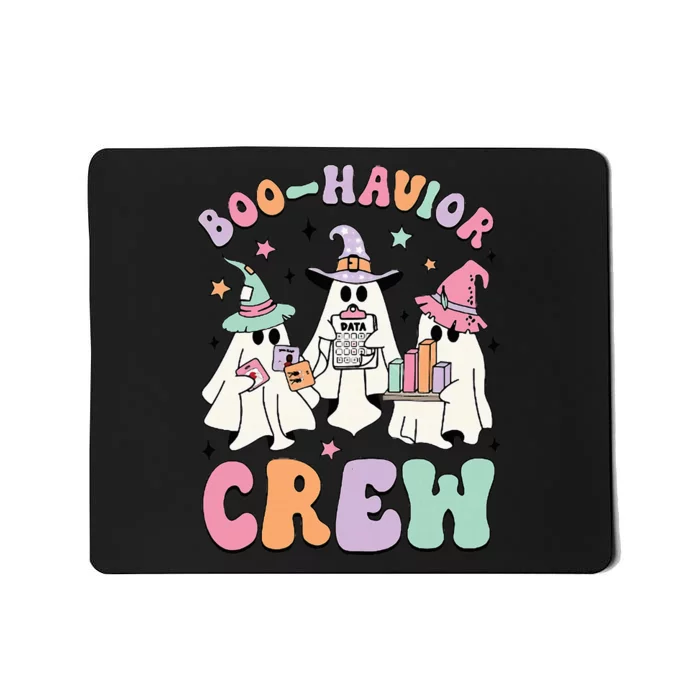 Behavior Analyst Halloween Aba Cute Ghost Boo Havior Crew Mousepad