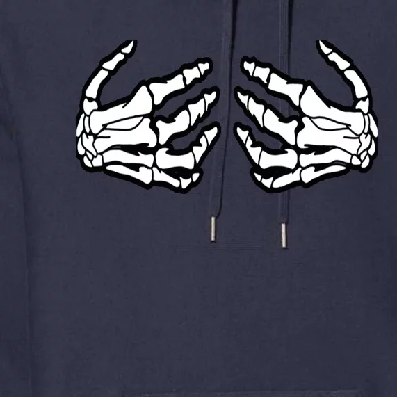 Best Adult Halloween Creepy Skeleton Hands - Funny Skeleton Premium Hoodie