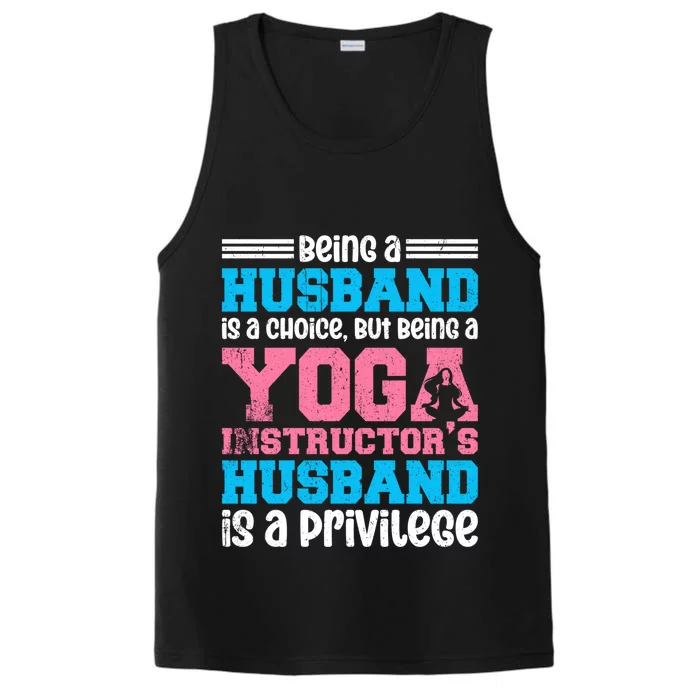 Being A Husband Is A Choice Yoga Instructor Meaningful Gift Performance Tank