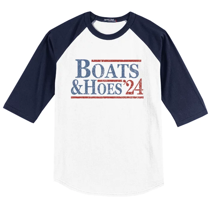 Boats And Hoes 2024 Election Baseball Sleeve Shirt