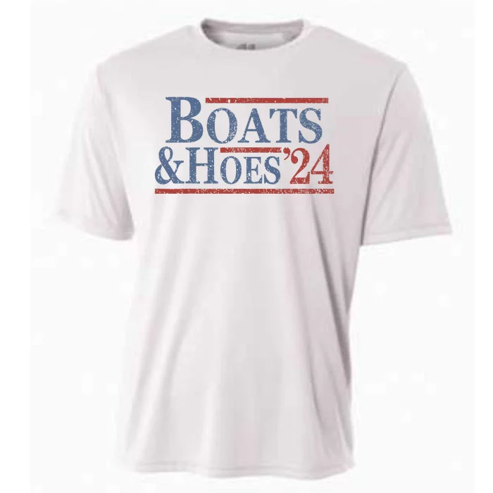 Boats And Hoes 2024 Election Cooling Performance Crew T-Shirt