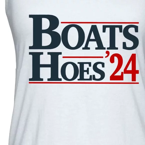 Boats And Hoes 2024 Election Funny Ladies Essential Flowy Tank