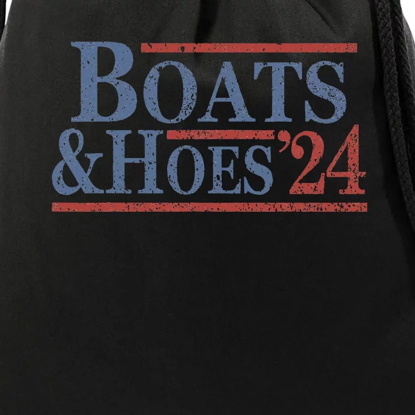 Boats And Hoes 2024 Election Funny Gifts Drawstring Bag