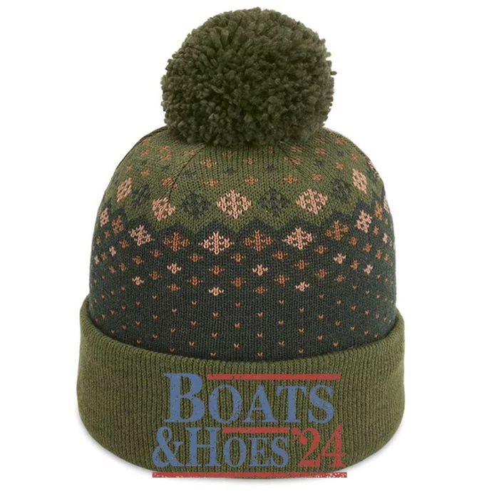 Boats And Hoes 2024 Election Funny Gifts The Baniff Cuffed Pom Beanie