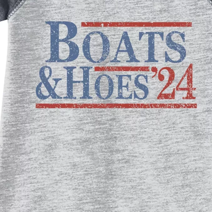 Boats And Hoes 2024 Election Funny Gifts Infant Baby Jersey Bodysuit