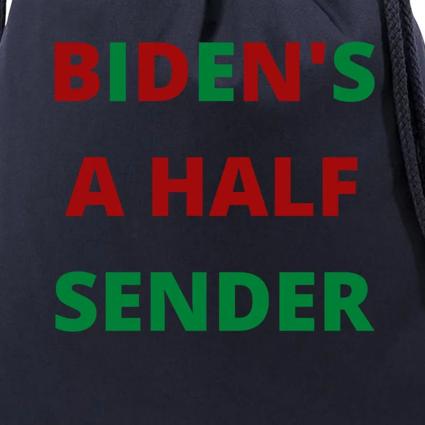 Biden's A Half Sender Funny Christmas Drawstring Bag