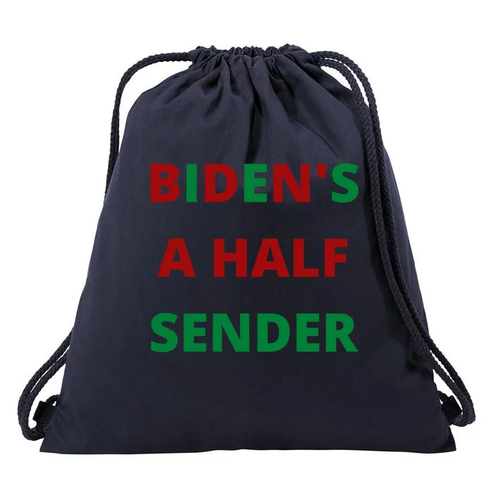 Biden's A Half Sender Funny Christmas Drawstring Bag