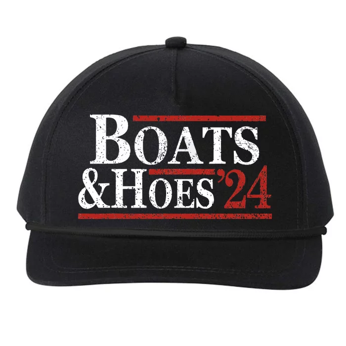 Boats And Hoes 2024 Funny Summer Beach Vacation Snapback Five-Panel Rope Hat