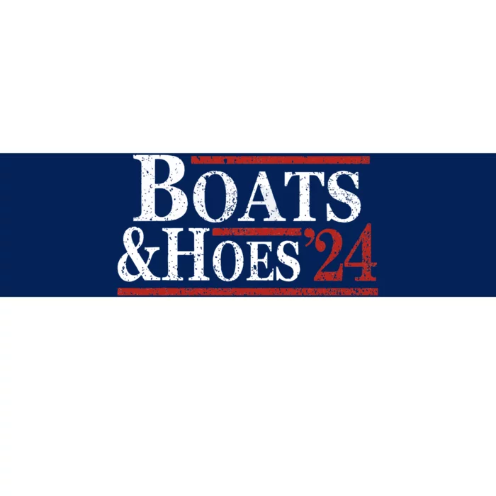 Boats And Hoes 2024 Funny Summer Beach Vacation Bumper Sticker