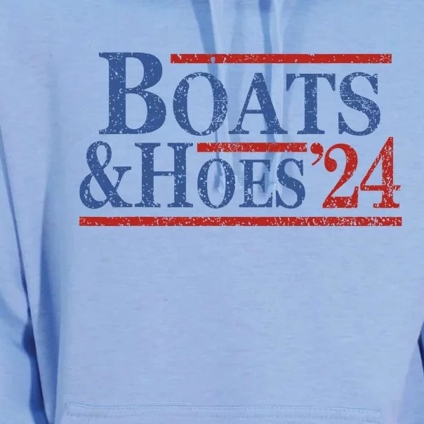 Boats And Hoes 2024 Funny Summer Beach Vacation Unisex Surf Hoodie