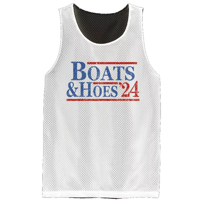 Boats And Hoes 2024 Funny Summer Beach Vacation Mesh Reversible Basketball Jersey Tank