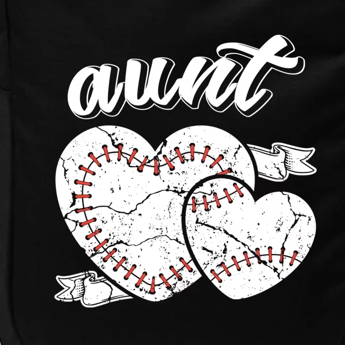 Baseball Aunt Heart Ball Cool Baseball Proud Grandma Great Gift Impact Tech Backpack