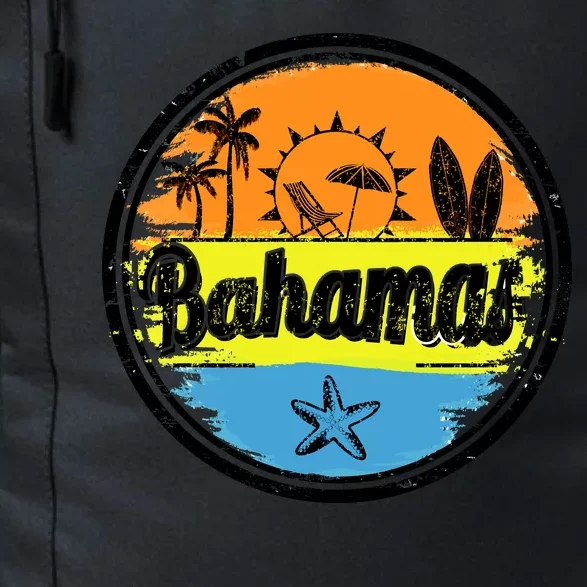 Bahamas Retro Circle Daily Commute Backpack