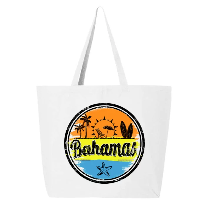 Bahamas Retro Circle 25L Jumbo Tote