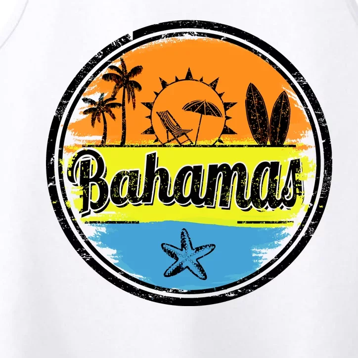 Bahamas Retro Circle Performance Tank