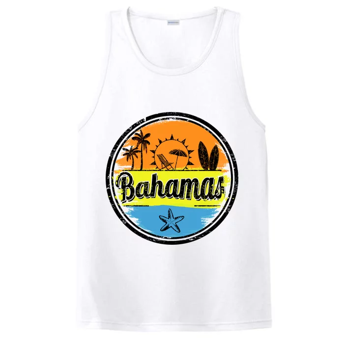 Bahamas Retro Circle Performance Tank