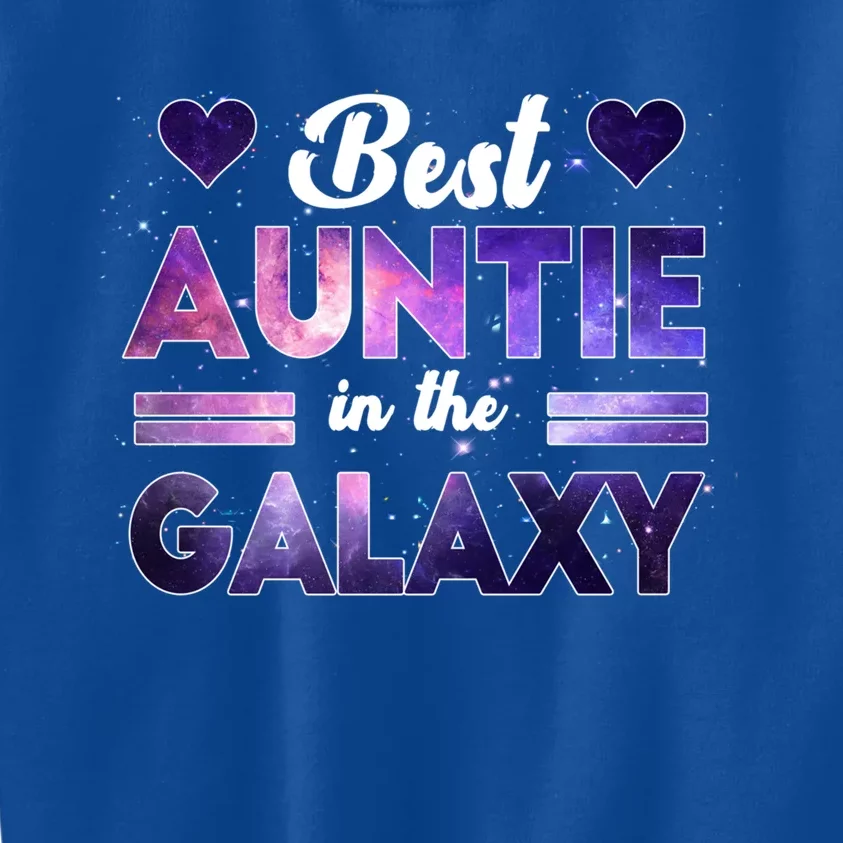 Best Auntie In The Galaxy Happy Parents Day Tie Dye Gift Kids Sweatshirt