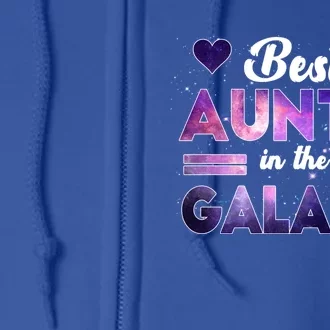 Best Auntie In The Galaxy Happy Parents Day Tie Dye Gift Full Zip Hoodie