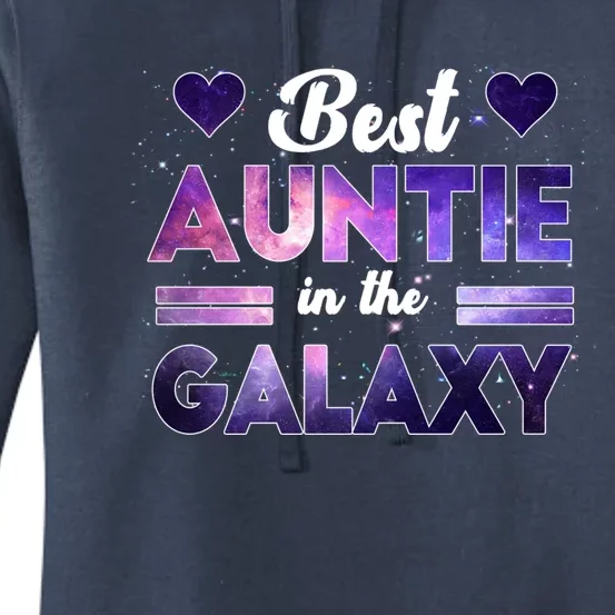 Best Auntie In The Galaxy Happy Parents Day Tie Dye Gift Women's Pullover Hoodie