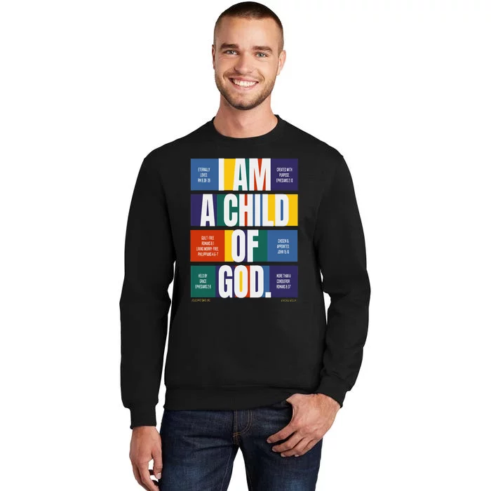 Bible Affirmations I'm a child of God Christian Faith Sweatshirt