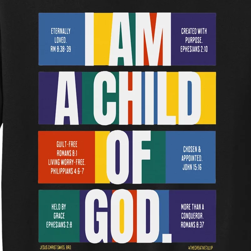 Bible Affirmations I'm a child of God Christian Faith Sweatshirt