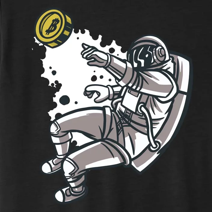 Bitcoin Astronaut In Space ChromaSoft Performance T-Shirt