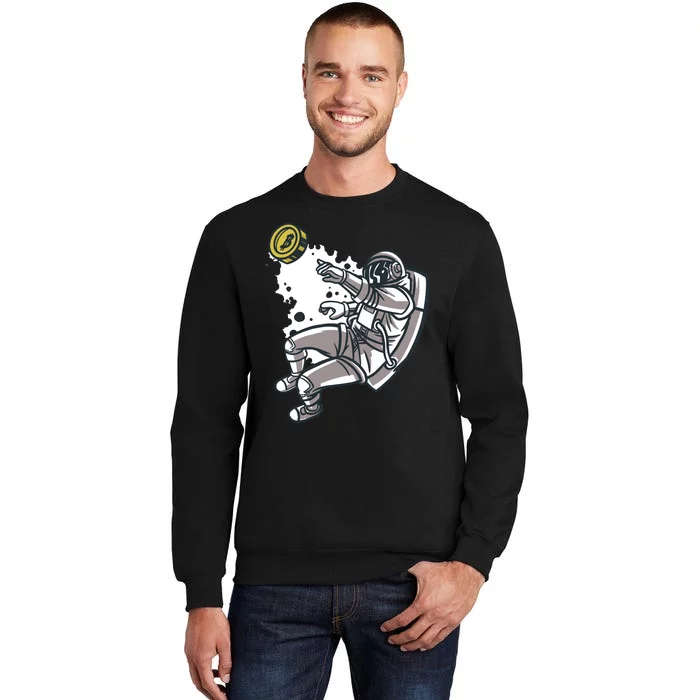 Bitcoin Astronaut In Space Tall Sweatshirt